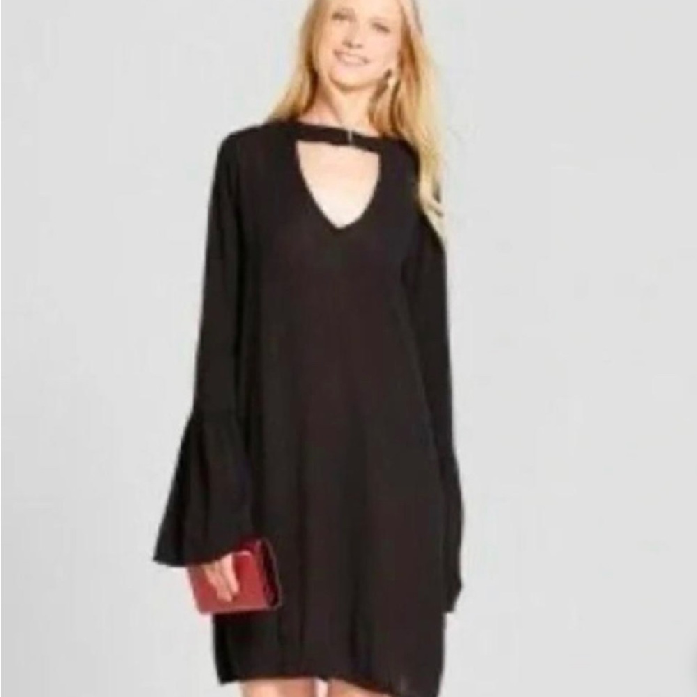 Mossimo Supply Co. Black Long Sleeve Dress
